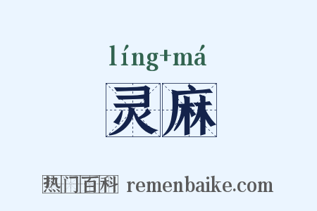 灵麻是什么意思的图片